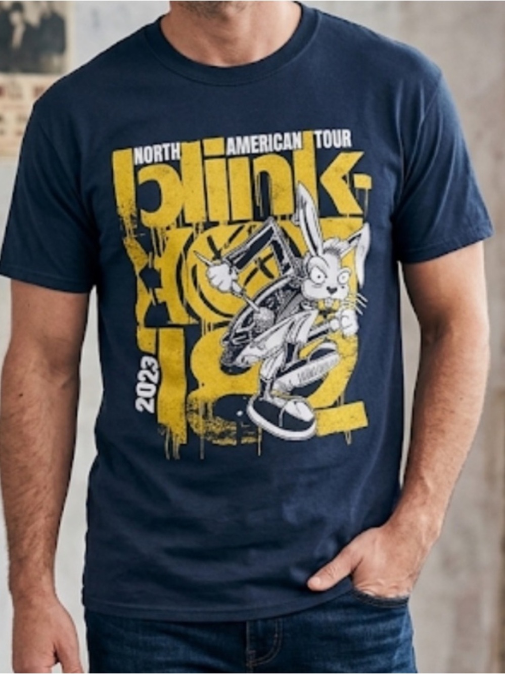 Blink-182 Tour Shirt Navy Blue